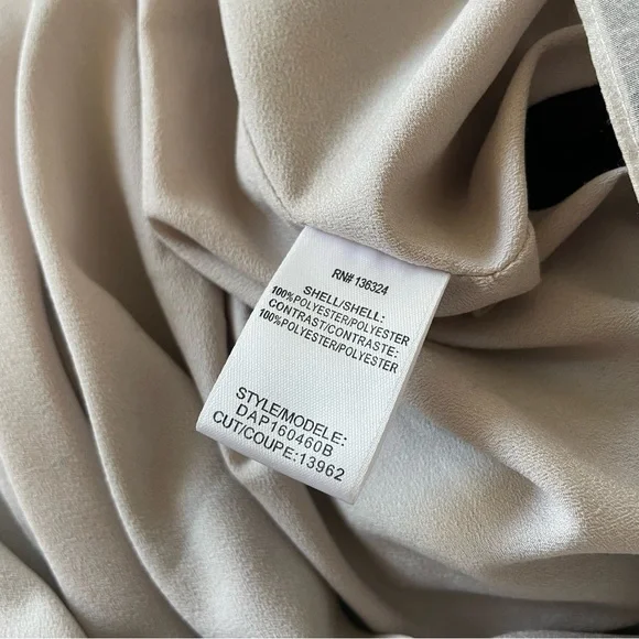 Halston Heritage Black Satin Organza Sleeveless Ombre Degrade Tiered Gown EUC 2 - Picture 12 of 12